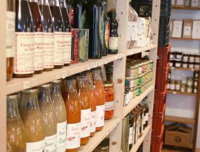 Shelves of bio products