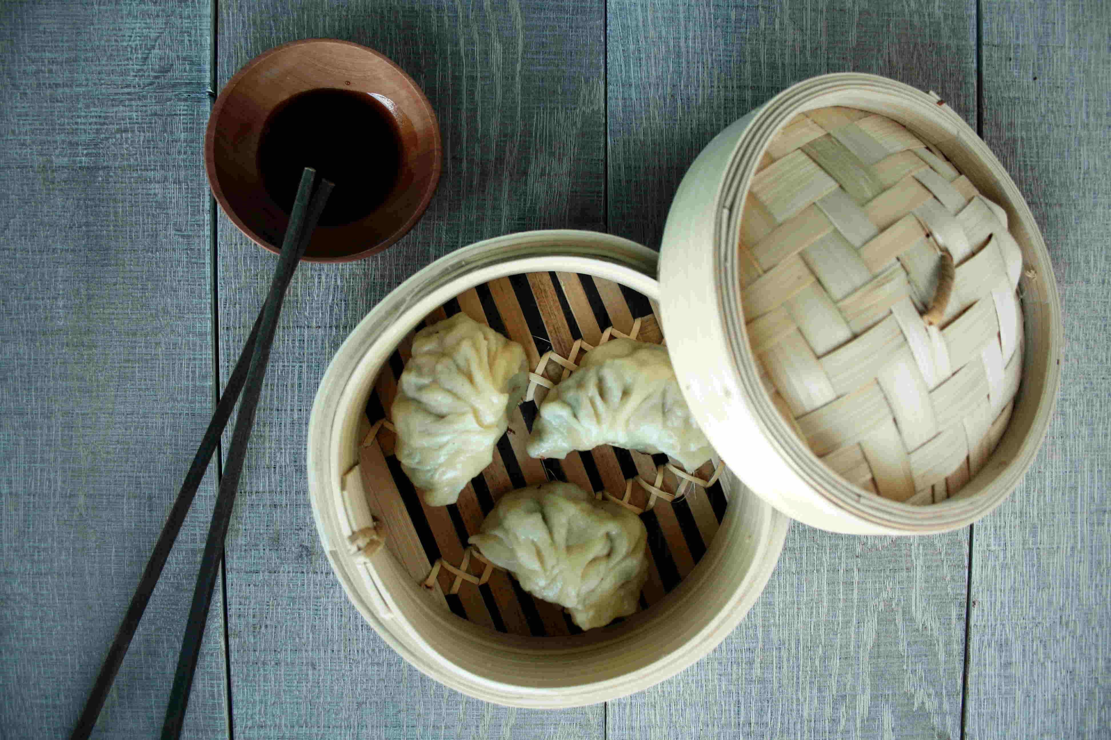 Steamed cooking jiaozi