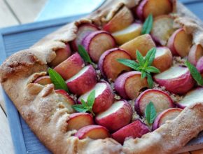 tarte rustique peches